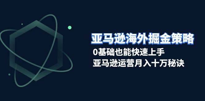 图片[1]-亚马逊海外掘金策略，0基础也能快速上手，亚马逊运营月入十万秘诀